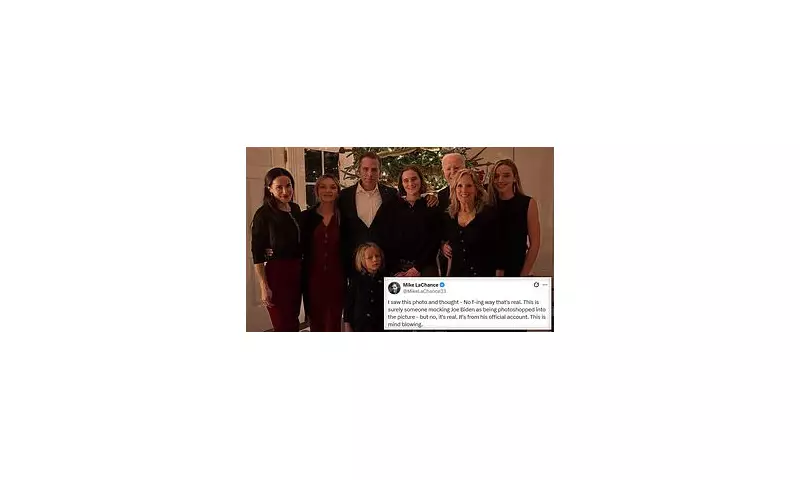 Joe Biden's Christmas Photo Sparks Online Frenzy as He's Hidden Behind Wife