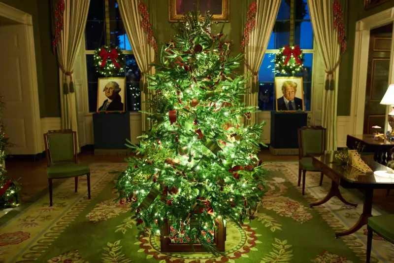 Melania Trump Unveils 2025 White House Christmas Decor with Lego Portrait