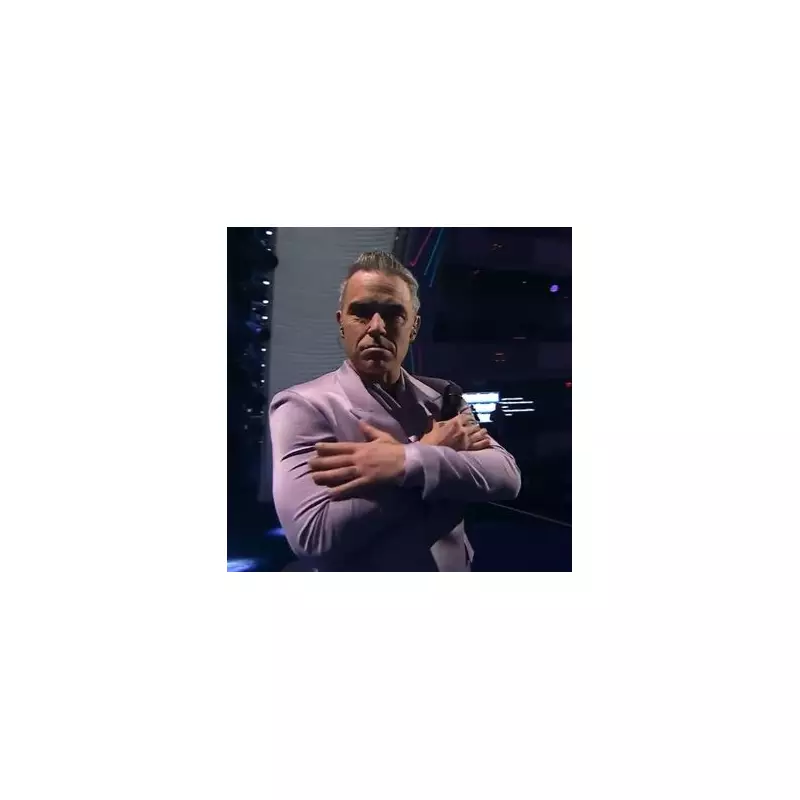 Robbie Williams Mimics Cole Palmer's 'Cold' Celebration at World Cup Draw