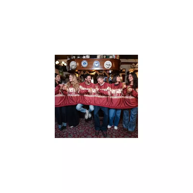 Southern Comfort's Six-Person Christmas Jumper Aims to Warm Pub Reunions