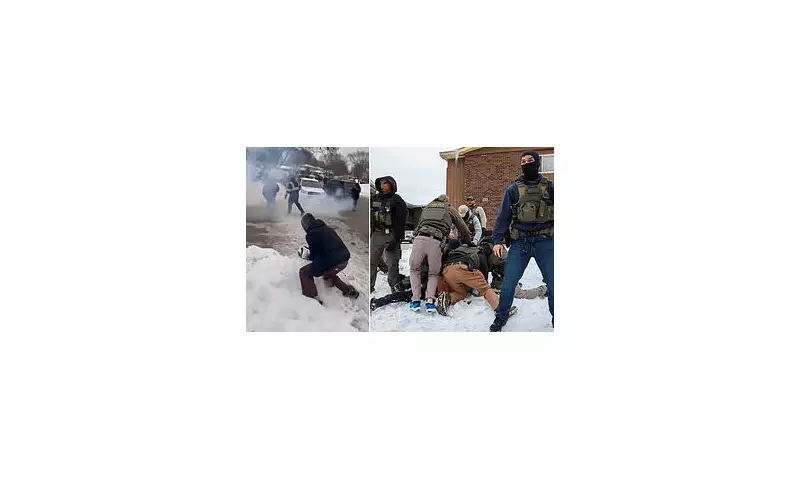 Tear Gas and Snowballs: Clash Erupts Between ICE Agents and Protesters in Illinois