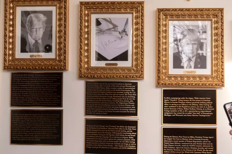 Trump Rewrites White House History with Scathing New Presidential Plaques