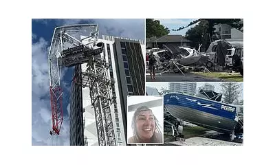 30-Tonne Crane Collapses in Christmas Day Storm, Forcing Holidaymakers to Flee