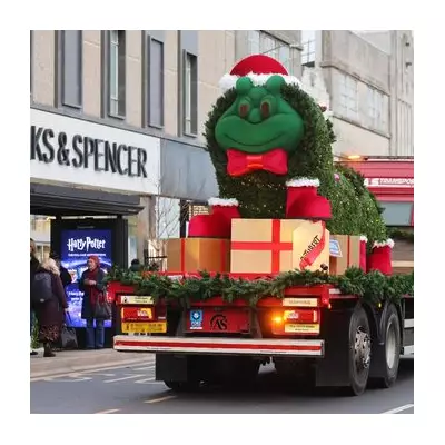 Aldi's 8ft Cuthbert Topiary Trolls M&S in Festive Caterpillar Cake Rivalry
