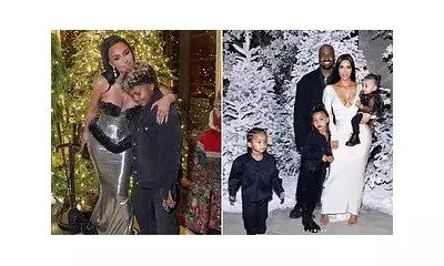 Kim Kardashian & Kanye West Reunite for Christmas in Co-Parenting Thaw