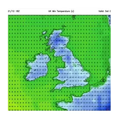UK Braces for -9C Arctic Blast as 2026 Begins with Bitter Freeze