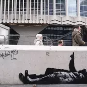Banksy's Festive Surprise: New Street Art Appears in Central London