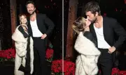 Brandon Sklenar & Girlfriend Courtney Salviolo's PDA at The Housemaid Premiere