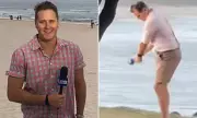 Channel Nine reporter's golf swing near Bondi vigil sparks outrage
