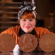 Chocolatier Spends 80 Hours Crafting Giant Royal Chocolate Coins