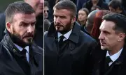 David Beckham seen at funeral amid family feud as son Brooklyn blocks all Beckhams on Instagram
