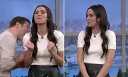 Dermot O'Leary Bites Christine Lampard Live on This Morning