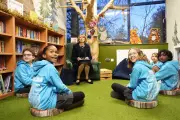 German President's Wife Reads Christmas Story at London Primary School