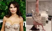 Hilaria Baldwin, 41, Defends Mini-Dress with Handstand After Age Criticism