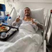 JLS star Aston Merrygold shares health update from hospital after ankle surgery