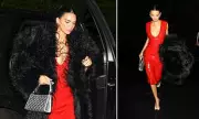 Kendall Jenner Stuns in Red Sequin Dress for Intimate Kardashian Christmas Eve