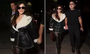 Lauren Sanchez stuns in £9k Alaia coat on LA night out with Jeff Bezos