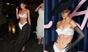 Maura Higgins' Bizarre Fashion Awards 2025 Look: Six-Pack on Show in London