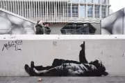 New Suspected Banksy Artwork Appears at Base of London's Centre Point