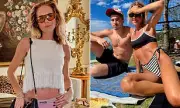 Pip Edwards, 45, shares beach snaps with son Justice after Bondi trauma