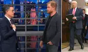 Prince Harry Booed on Colbert After 'America Elected a King' Joke About Trump