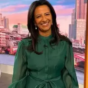 Ranvir Singh's Festive Green Dress Slashed to £48 at Debenhams