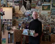 Retired teacher Ken Bonham crafts miniature world from memories in Birmingham flat