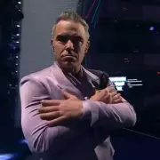 Robbie Williams Mimics Cole Palmer's 'Cold' Celebration at World Cup Draw