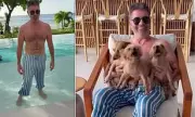 Simon Cowell's Barbados Getaway: Shirtless with Dogs & Wedding on Horizon