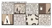Tom Gauld's 2025 Cartoon Guide to the Year's Best Conspiracy Books