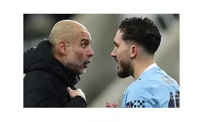 Guardiola's animated chat with Cherki after Man City's 2-0 win over Newcastle