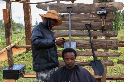 Kenyan Barber's Viral TikTok Fame: Shaving with Shovels & Irons