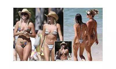 Love Island Stars Cassidy McGill & Phoebe Spiller Flaunt Bikinis on Sydney Beach Day