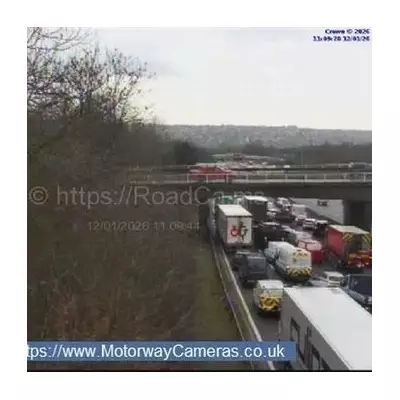 M1 Chaos: HGV Crash Off Carriageway Causes Severe Southbound Delays