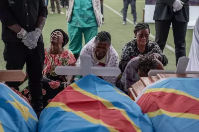 M23 Rebels Stage Symbolic Funeral for 22 Drone Strike Victims in Eastern Congo