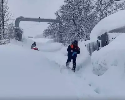 Record Snowfall Buries Russian Town, Storm Harry Floods Mediterranean