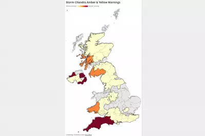 Storm Chandra Map: Where Snow, Wind and Heavy Rain Will Hit Britain This Week