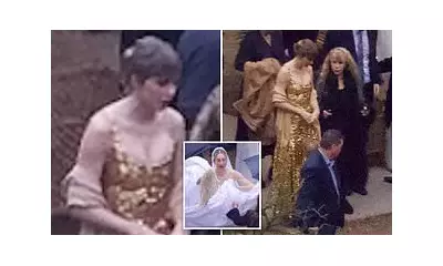 Taylor Swift Stuns in Gold at Este Haim's Wedding Amid Her Own Rhode Island Nuptial Plans