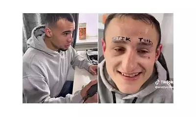 TikTok Star Faces Legal Peril After £4,000 Forehead Tattoo Stunt