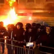 Albanian PM's Office Attacked with Petrol Bombs as Police Officers Injured