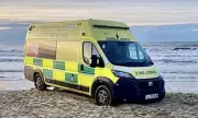 Ambulance Stuck in Sand at Camber Sands on New Year's Day Rescue Mission