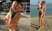 Arabella Chi Shows Off Post-Baby Figure in Dubai Beach Snaps with Daughter Gigi
