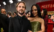 Brandon Green Supports Tessa Thompson at Golden Globes 2026