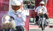 Brooklyn Beckham Copies Dad's Harley Ride Amid Family Feud