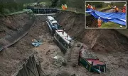 Canal Catastrophe: Narrowboats Plunge into 50m Chasm as Waterway Collapses