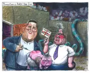 Cartoonist Martin Rowson Depicts Starmer and Streeting in Bleak 2026 NHS Vision