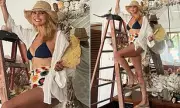 Christie Brinkley, 71, Shows Off Bikini Body While Decorating Beach House