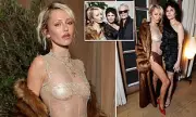 Delilah Belle Hamlin stuns in sheer look at Vanity Fair party with family