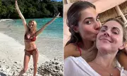 Donna Air, 46, flaunts ageless bikini body on Mustique break with model daughter