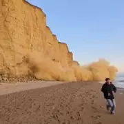 Dramatic West Bay Cliff Collapse: 'Miracle' No One Hurt in Jurassic Coast Rockfall